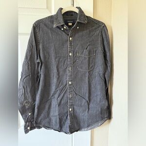 Men's JCrew Gray Denim Shirt. Size XS. Great condition